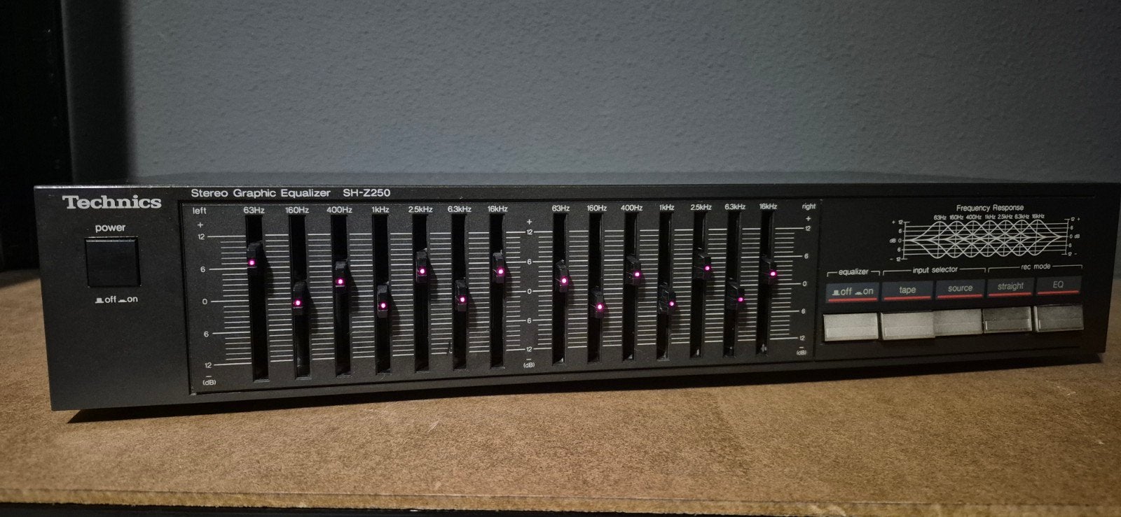 Technics SH-Z250 Equalizer, Ophalen of Verzenden, Zo goed als nieuw, Overige merken, Losse componenten