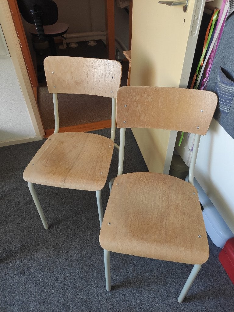 Stoelen 5 stuks, Ophalen, Gebruikt, Bruin, Vijf, Zes of meer stoelen