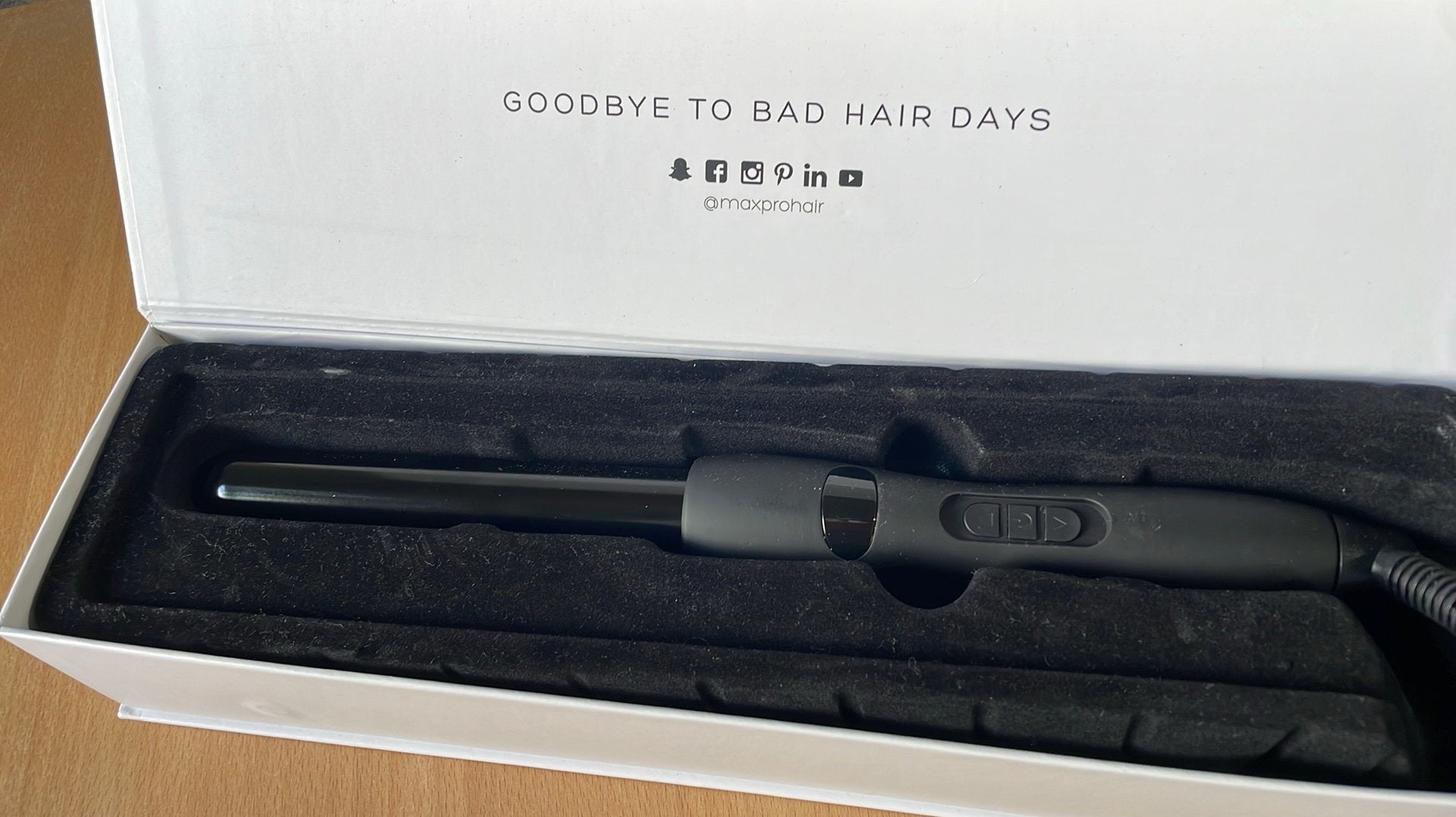 Max Pro Twist 25mm hairstyling, Ophalen of Verzenden, Zo goed als nieuw, Krultang of Stijltang