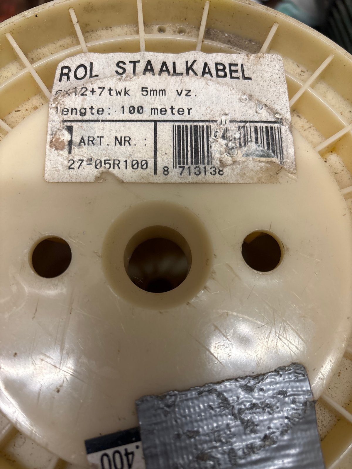Stalen kabel 5mm verzinkt 100 meter, Ophalen of Verzenden, Nieuw, Overige merken, Kabel of Snoer