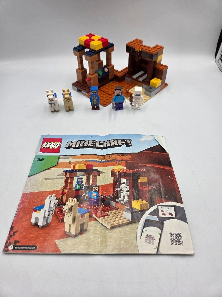 Lego Minecraft 21167 The Trading Post, Compleet, Minecraft, Lego, Ophalen of Verzenden