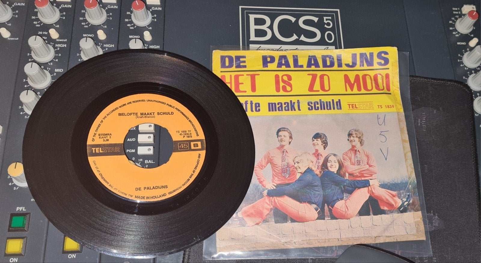 De Paladijns - Het is zo mooi, Cd's en Dvd's, Gebruikt, Fotohoes, 7 inch, Single