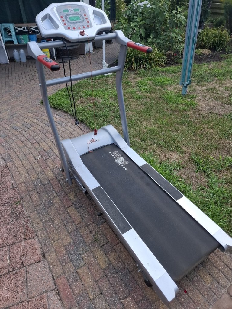 loopband en hometrainer, Sport en Fitness, Fitnessapparatuur, Ophalen, Zo goed als nieuw, Metaal, Benen