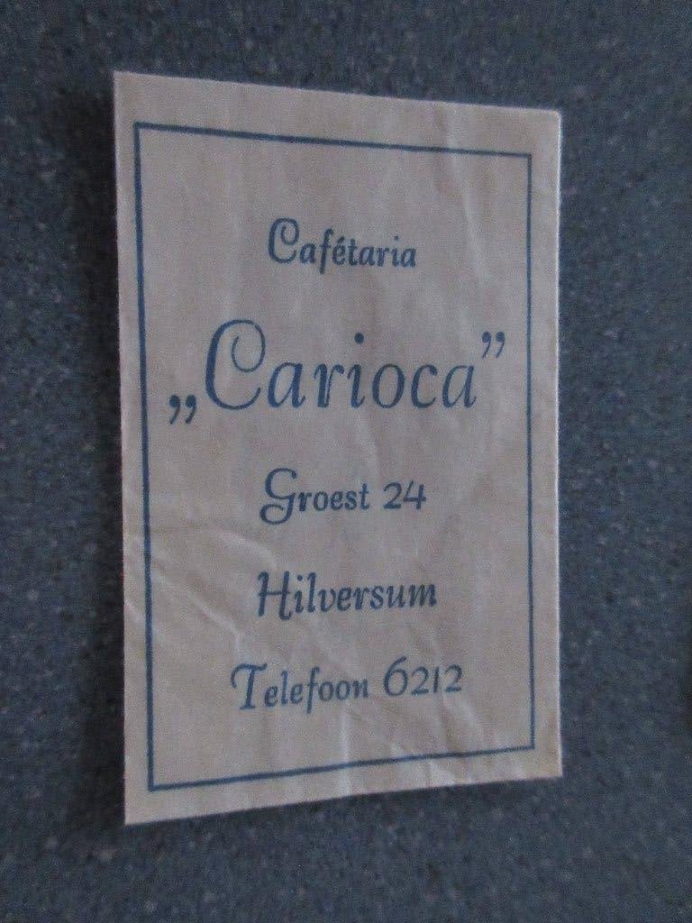 Hilversum, cafetaria Carioca, Verzenden, Nederland