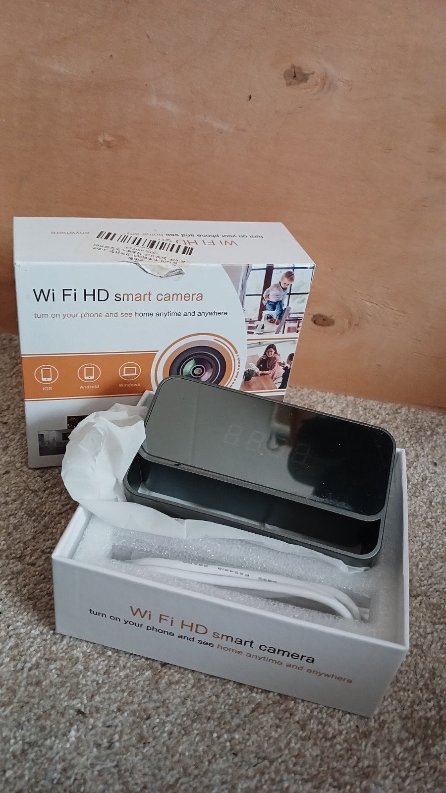 Wi-Fi HD Smart Camera in Wekker Verborgen Beveiligingscamer, Ophalen of Verzenden, Nieuw