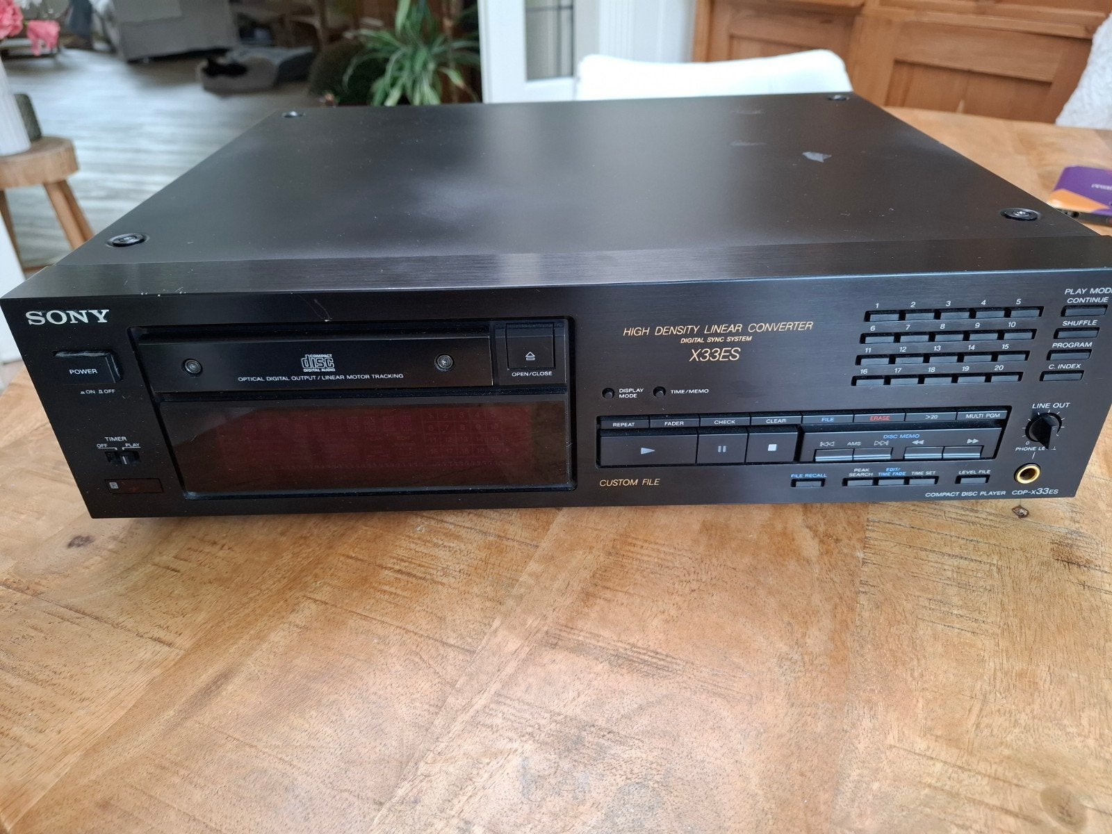 Sony CDP-X33ES CD-speler -(defect), Audio, Tv en Foto, Ophalen of Verzenden, Sony