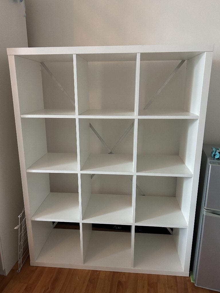 Ikea kallax-kast 12 vakken, Ophalen, Met plank(en), Scandinavisch / modern / minimalistisch, Gebruikt