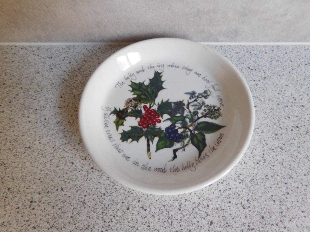 Bord 11,5 cm. the Holly and the Ivy Portmeirion, Huis en Inrichting, Keuken | Servies, Overige merken, Ophalen of Verzenden, Zo goed als nieuw