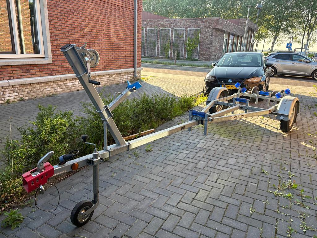 Marlin kanteltrailer - 750kg, Watersport en Boten, Boottrailers, Gebruikt, Minder dan 6 meter, Ophalen