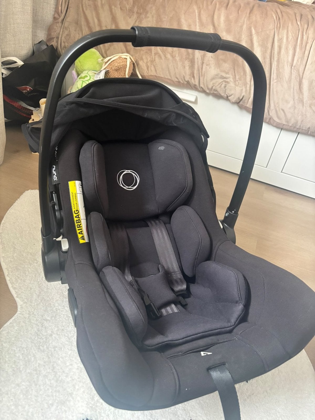 Bugaboo Turtle Air by Nuna autostoel met Isofix base, Kinderen en Baby's, Zijbescherming, Zo goed als nieuw, Isofix, 0 t/m 13 kg