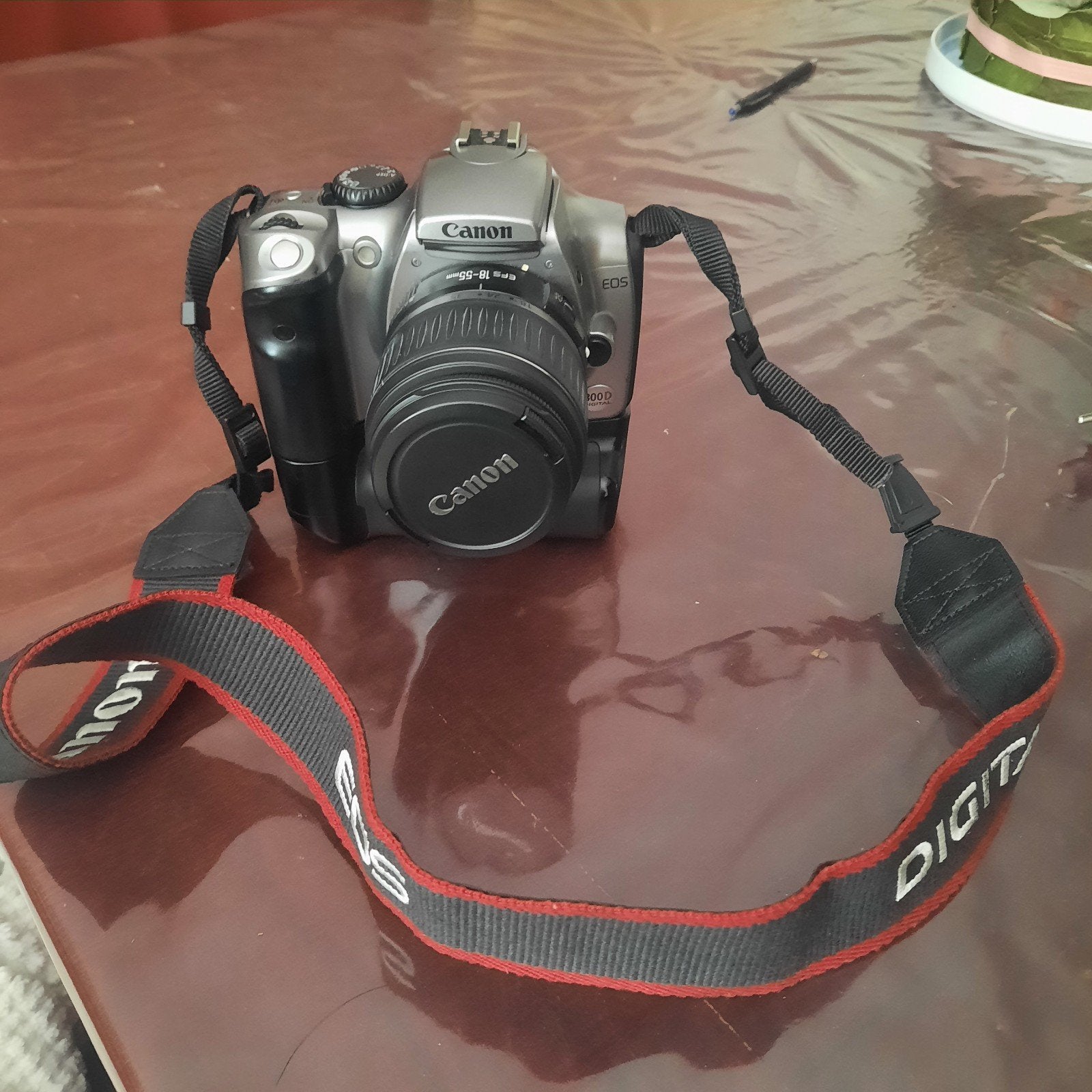 Canon EOS 300D Spiegelreflexcamera met accessoires, Ingebouwde flitser, Gebruikt, Spiegelreflex, Canon