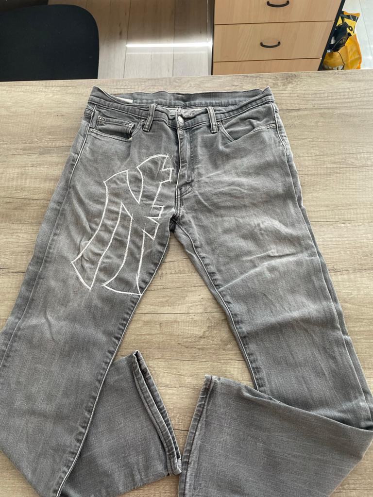 Stoere Levi's 504 Jeans - Grijze Wassing - W34 L32, Ophalen of Verzenden, Gedragen, Grijs, W33 - W34 (confectie 48/50)