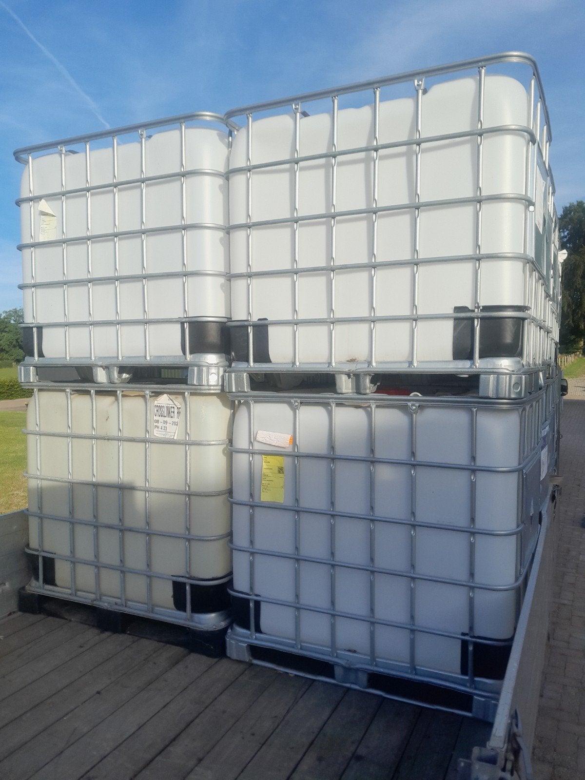 IBC Tanks 1000 liter - Schoon en uit voedingsindustrie, Ophalen, 100 cm of meer, 60 cm of meer, 50 cm of meer