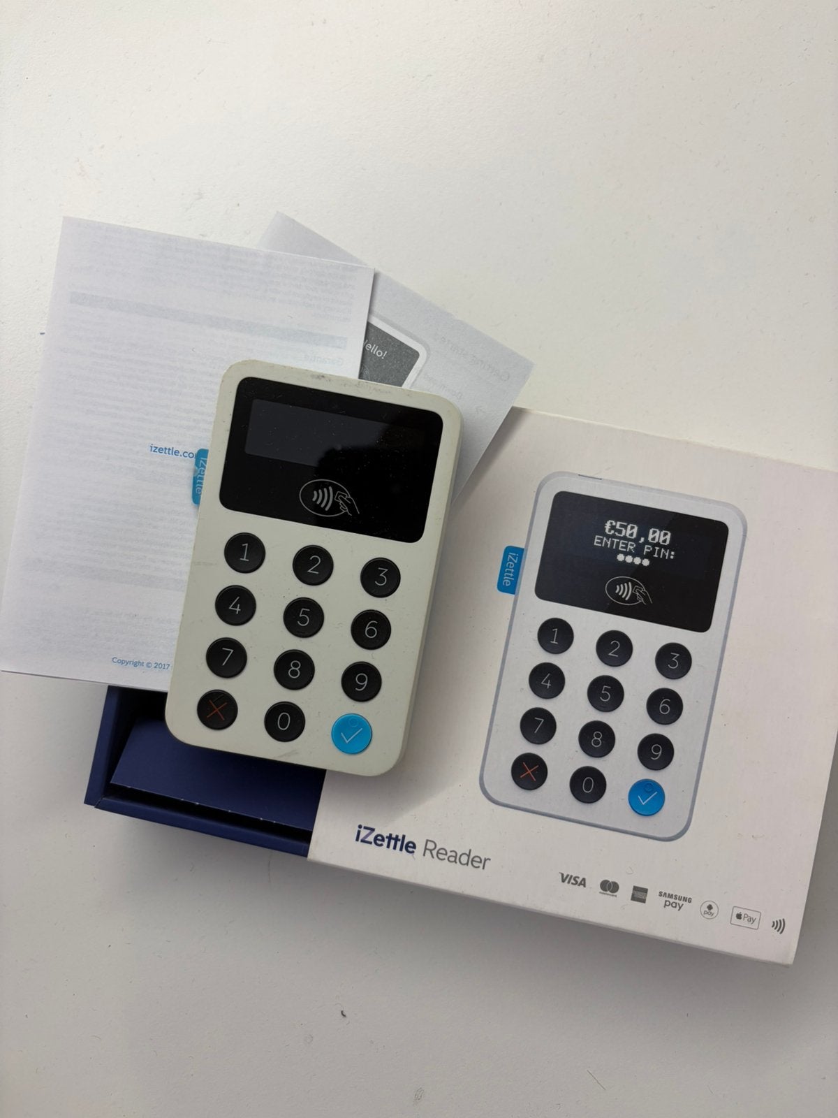 Izettle van Paypal, Ophalen, Gebruikt