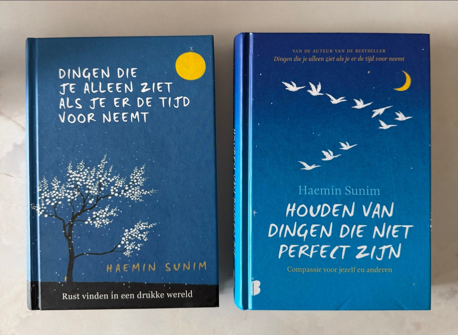 Haemin Sunim Boeken: Rust en Compassie (2-delige set), Boeken, Ophalen of Verzenden, Zo goed als nieuw, Spiritualiteit algemeen