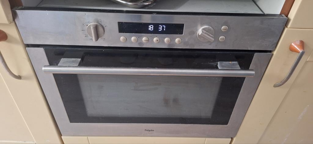 Gratis vanavond Pelgrim Inbouw Oven/magnatron. En - Gebruikt, Witgoed en Apparatuur, Ovens, Ophalen, 45 tot 50 cm, Gebruikt, Oven