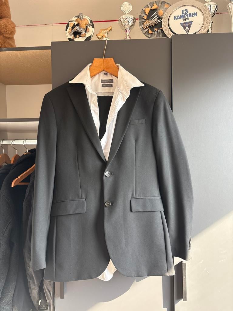 Mooi zwart galapak, maat XS, Kleding | Heren, Kostuums en Colberts, Ophalen, Gedragen, Overige maten, Zwart