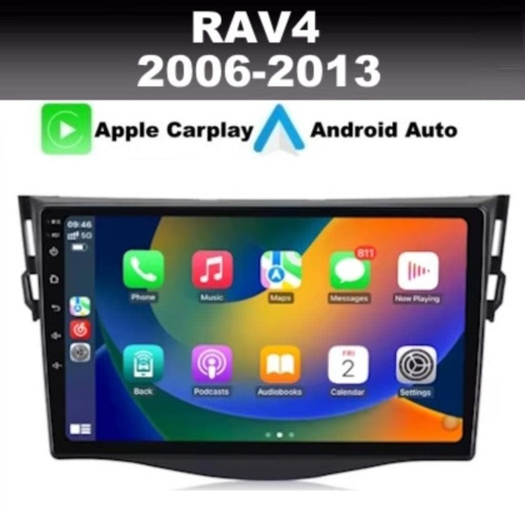 Toyota Rav4 2006-2013 radio APPLE CARPLAY android 14 dab+, Ophalen of Verzenden, Nieuw
