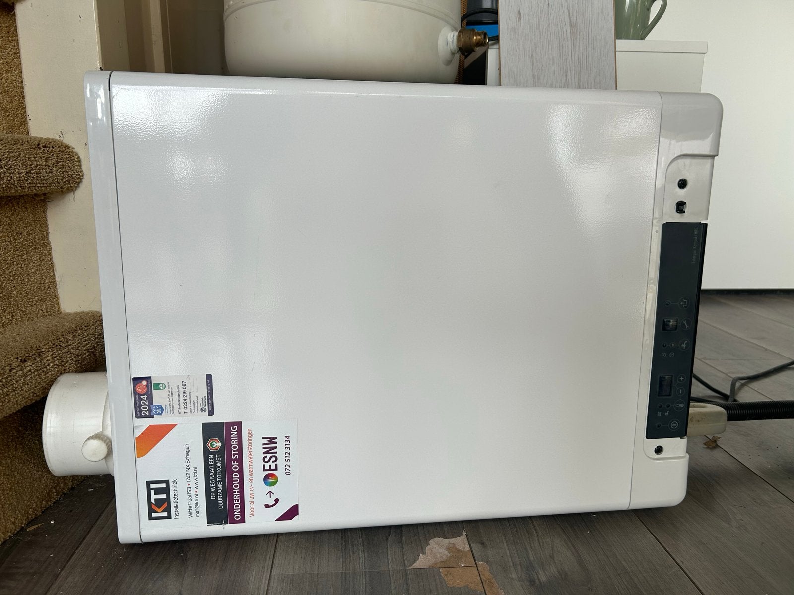 Intergas Kompakt HRE 24/18 A CV-ketel - Zo goed als nieuw, Ophalen, 30 tot 80 cm, Hoog rendement (Hr), Cv-ketel of Combi-ketel