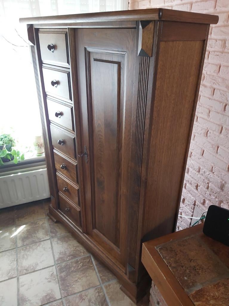 masief eiken kast, Ophalen of Verzenden