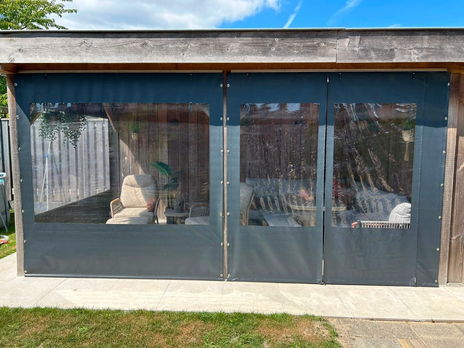 Doorzichtig zeil voor overkapping/veranda, Ophalen, Gebruikt, Overige typen, 150 tot 300 cm