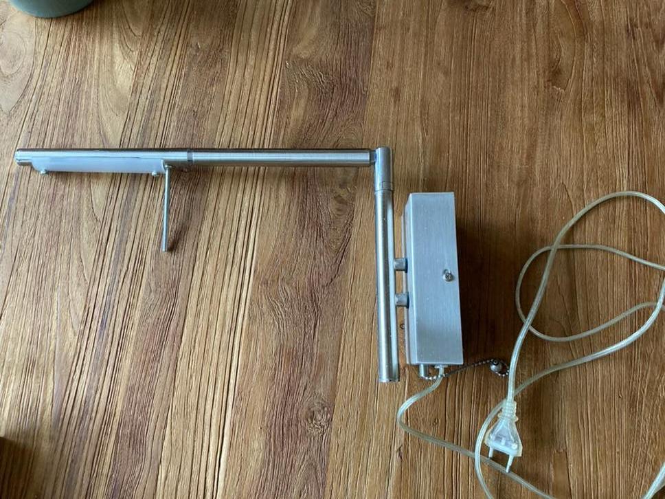 2 rvs touch bed / wand lampen 4 standen lichtsterkte, Huis en Inrichting, Lampen | Wandlampen, Ophalen of Verzenden, Gebruikt