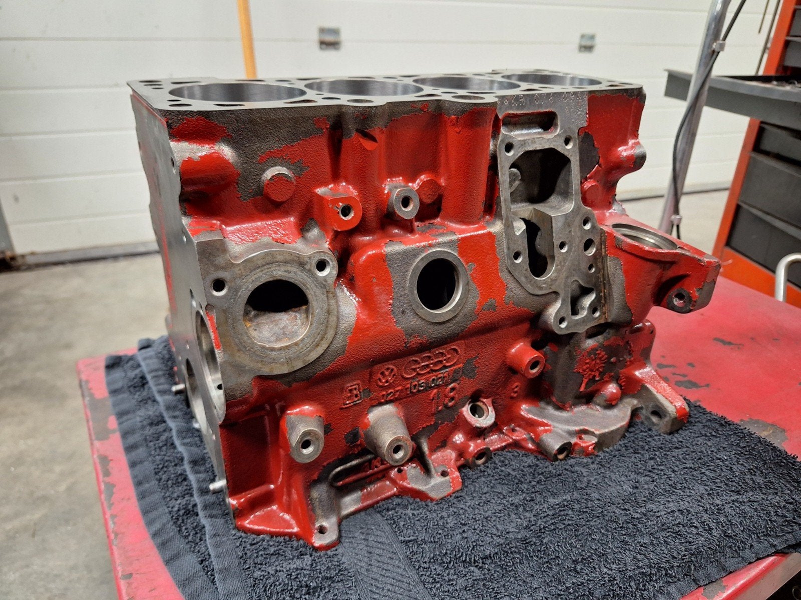 VW 16V onderblok KR, Ophalen, Gebruikt