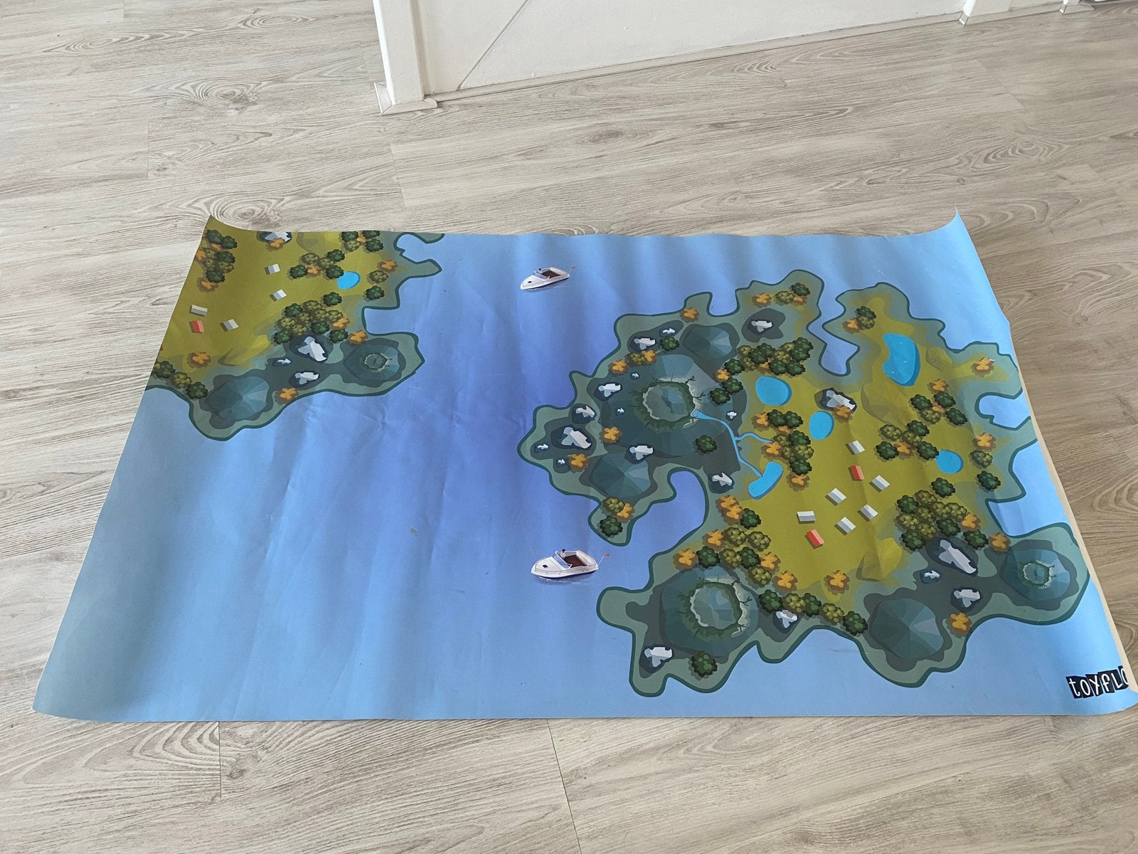 Speelmat Toyfloor met eiland en water thema, Ophalen, Gebruikt, Jongen of Meisje