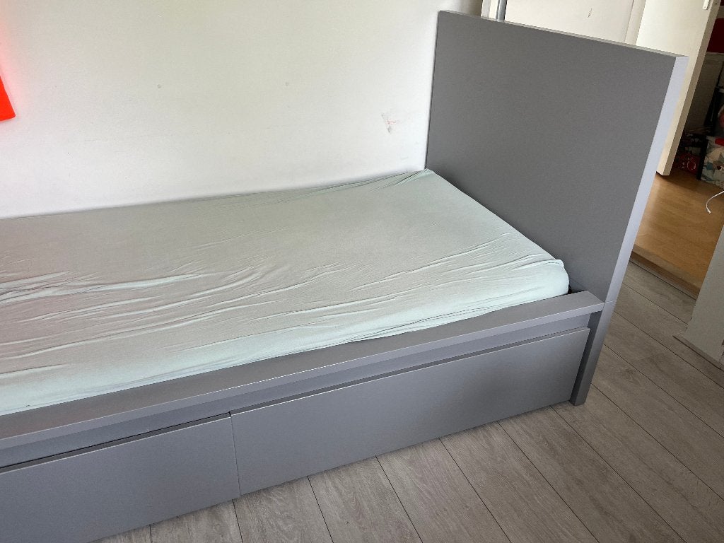 IKEA Malm 1 persoons bed met lades 90 x 200, Ophalen, Gebruikt, 90 cm, Eenpersoons