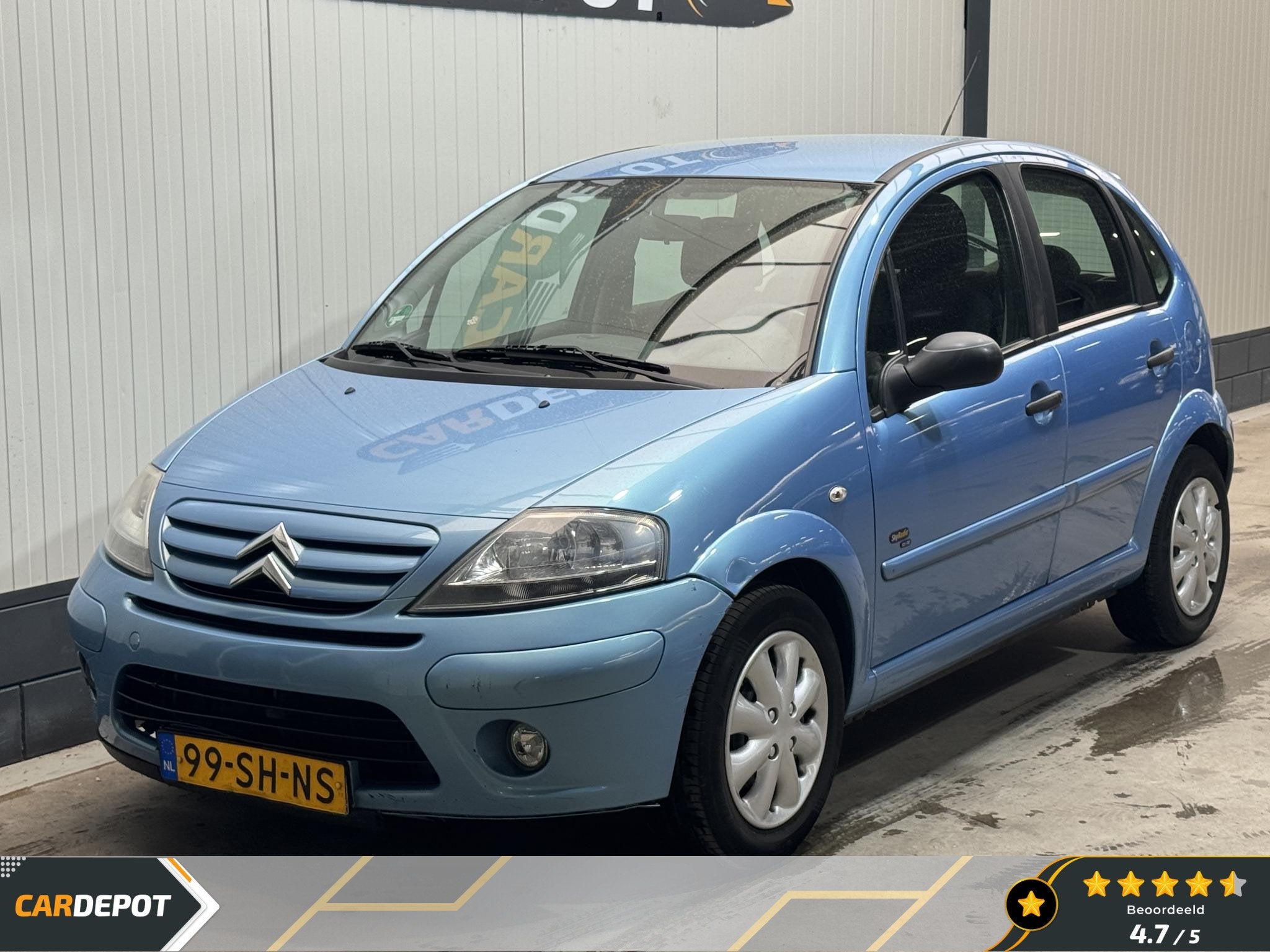 Citroen C3 1.4i Sky Radio, Auto's, Citroën, Voorwielaandrijving, 989 kg, Blauw, Origineel Nederlands