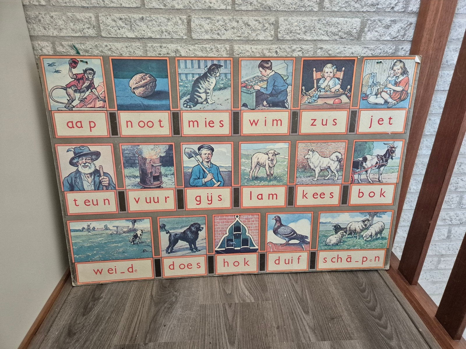 Vintage Schoolplaat: Aap Noot Mies, Ophalen