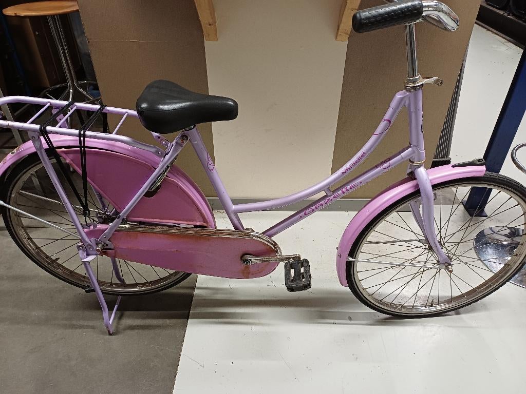 meisjes fiets roze / paars, Fietsen en Brommers, Fietsen | Meisjes, Ophalen, Terugtraprem, Gebruikt, 20 inch
