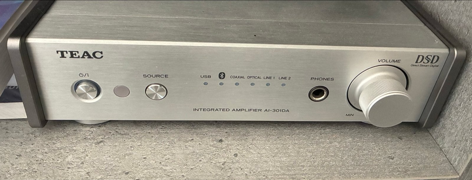 Teac AI-301DA Geïntegreerde Versterker - Zilver, Zo goed als nieuw, Ophalen, Overige merken, Minder dan 60 watt
