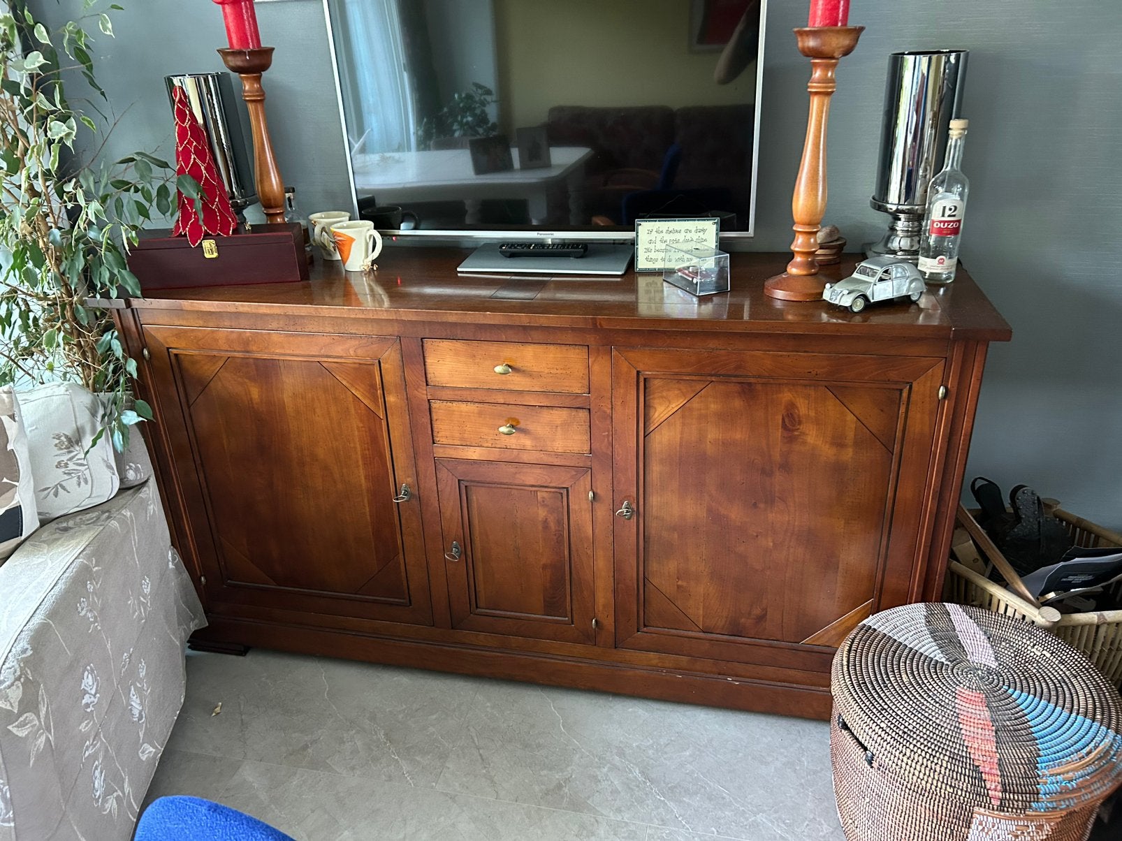 Mooi dressoir van kersenhout, Ophalen, 150 tot 200 cm, Zo goed als nieuw, Kersenhout