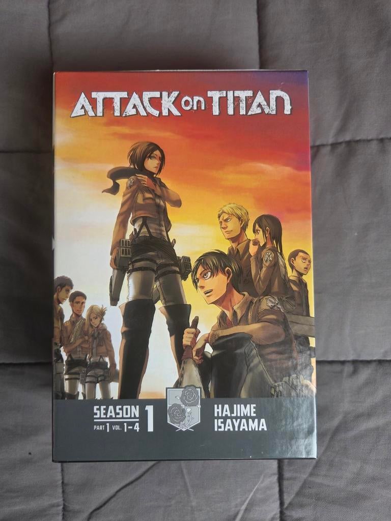 Attack on Titan manga - met stickers - season 1 part 1), Gelezen, Ophalen of Verzenden, Japan (Manga), Meerdere comics