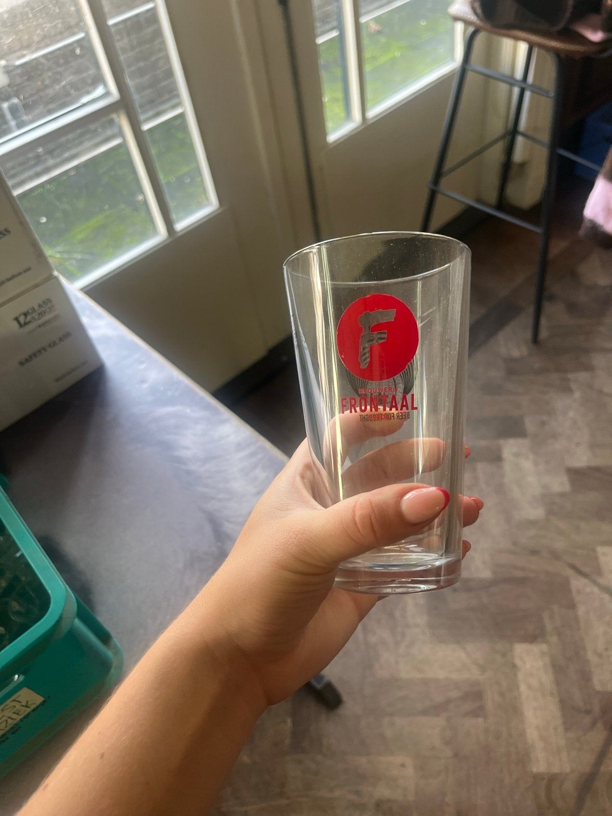 20x Frontaal bierglazen - Nieuw in doos, Ophalen, Nieuw, Bierglas