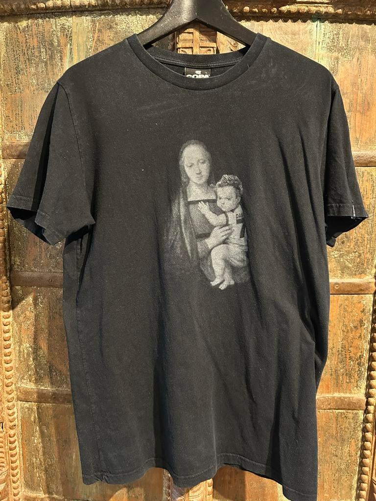 COPA T-shirt Zwart Maat L - Madonna met kind print, Ophalen of Verzenden, Gedragen, Maat 52/54 (L), Zwart