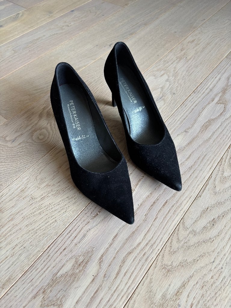 Mooie Pumps Peter Kaiser zwart suede hoge hakken, Peter Kaiser, Pumps, Zwart, Ophalen of Verzenden