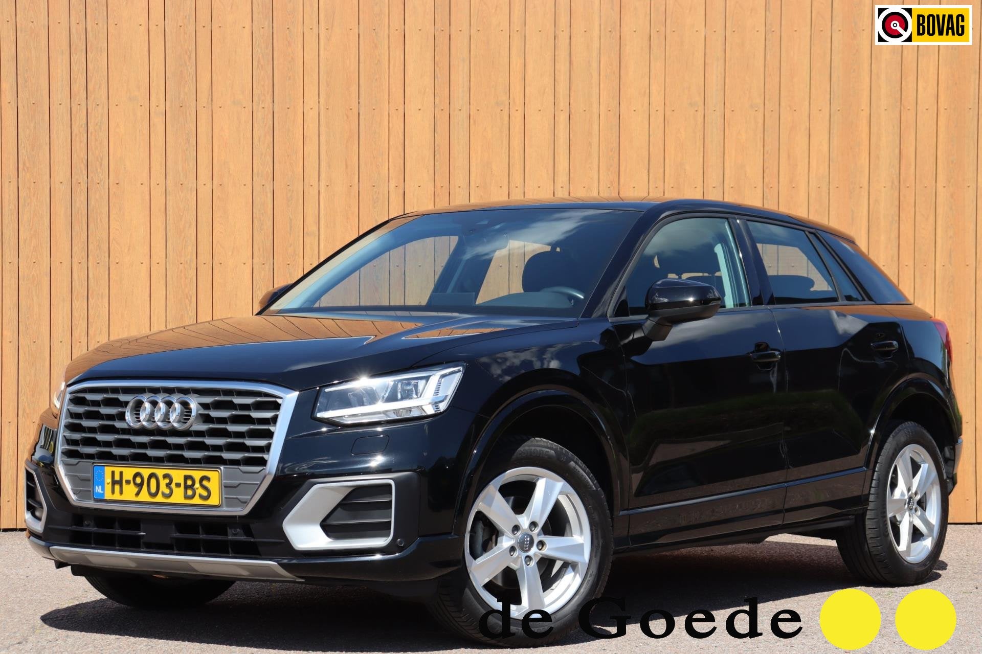 Audi Q2 35 TFSI epic orgNL leer+vw camera adapt.cruise, Auto's, 12 maanden, 4 cilinders, Zwart, Bedrijf
