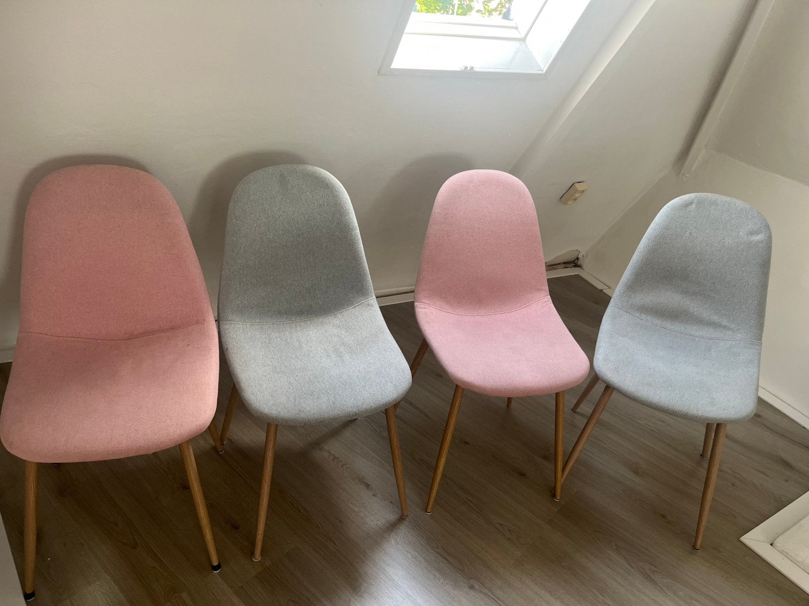 Eettafel stoelen, Huis en Inrichting, Stoelen, Ophalen, Gebruikt, Overige kleuren, Vier