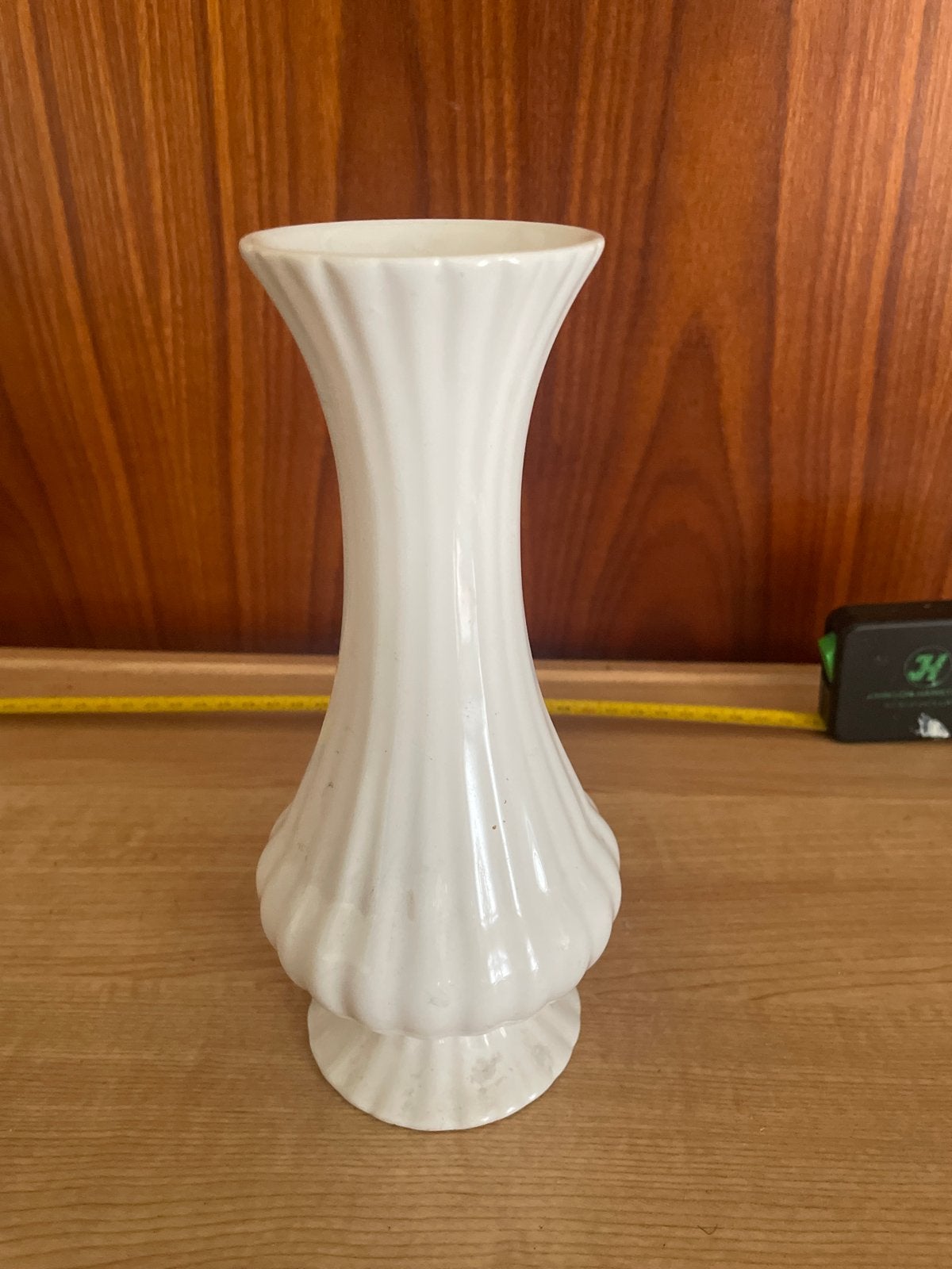 Vintage Porceleyne Fles Delft Wit vaas - 20 cm, Ophalen of Verzenden