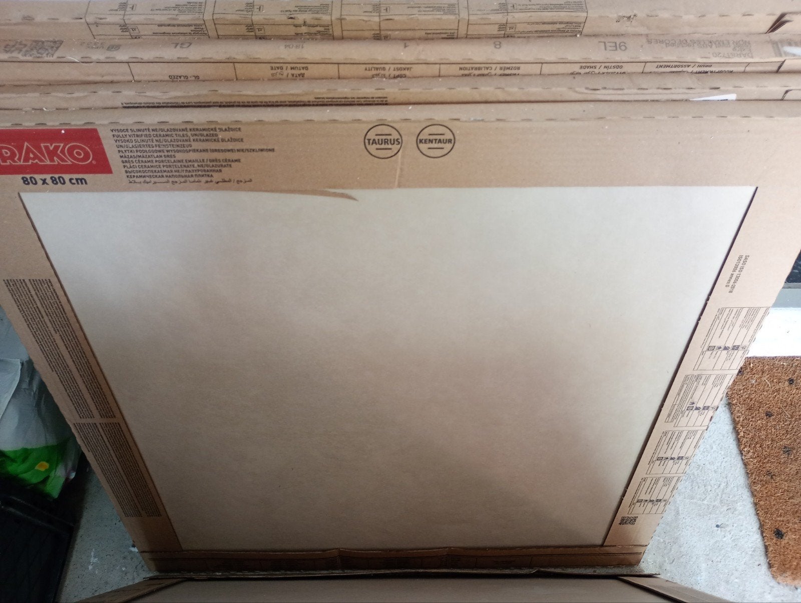 RAKO Wand- en vloertegel Bologna ivoor 80x80 cm, Ophalen, 60 cm of meer, Zo goed als nieuw, Minder dan 5 m²