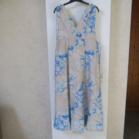 Maxi strandkleedje print blauw beige Second female mt S, Blauw, Second female, Nieuw, Ophalen of Verzenden