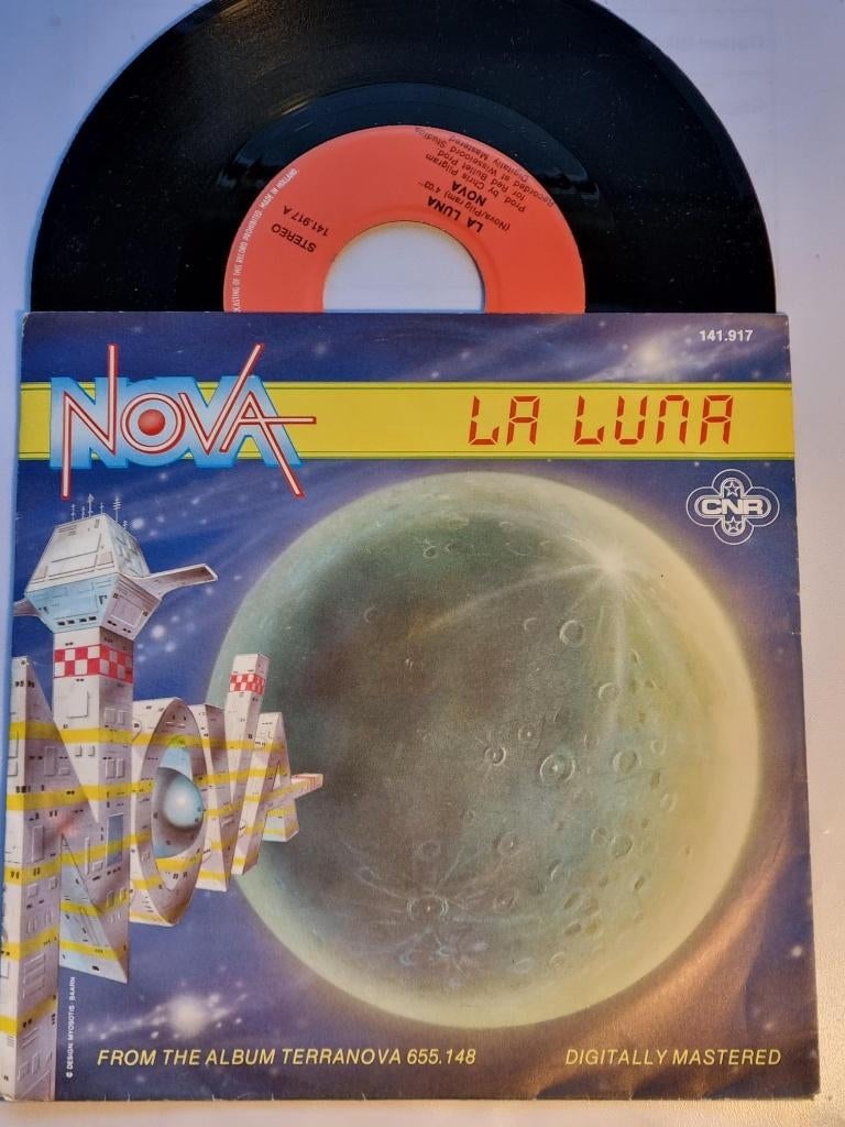 single Nova LA LUNA prachtige plaat uit 1982 NIEUWSTAAT, 7 inch, Ophalen of Verzenden, Zo goed als nieuw, Pop
