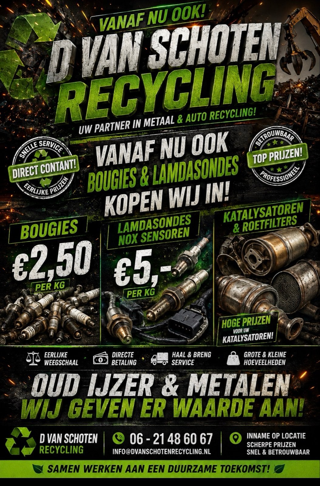 Inkoop bougies, lambdasondes, katalysatoren & roetfilters, Ophalen of Verzenden, Gebruikt, Universele onderdelen