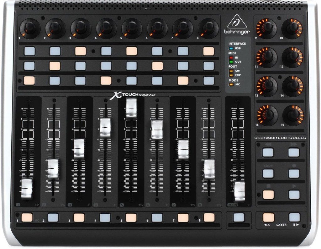 Behringer X-TOUCH COMPACT USB/MIDI Controller, Ophalen of Verzenden, Zo goed als nieuw