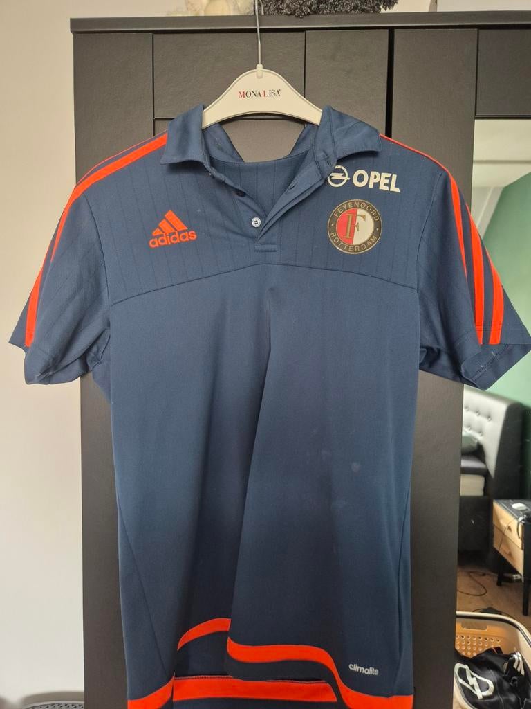 Feyenoord polo Adidas, Maat M, Ophalen of Verzenden, Gebruikt, Shirt