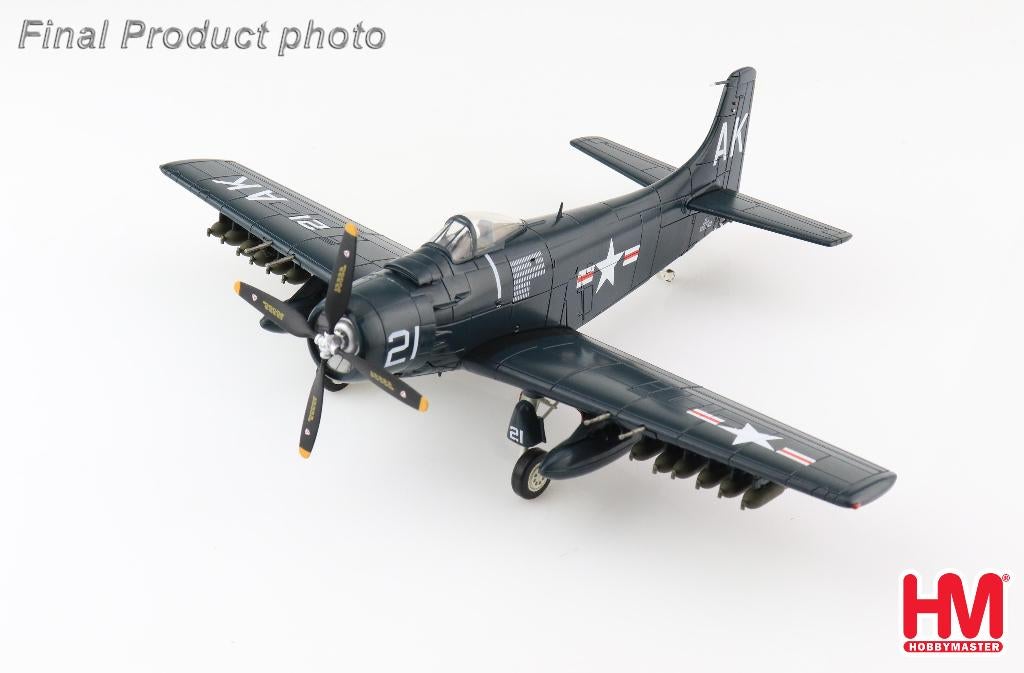 Douglas AD-3 Skyraider VMA-121 US Marines Hobbymaster HA2918, Verzenden, Nieuw, Military-Models VJ Mendelssohnstraße 29 info@military-models-vj.de