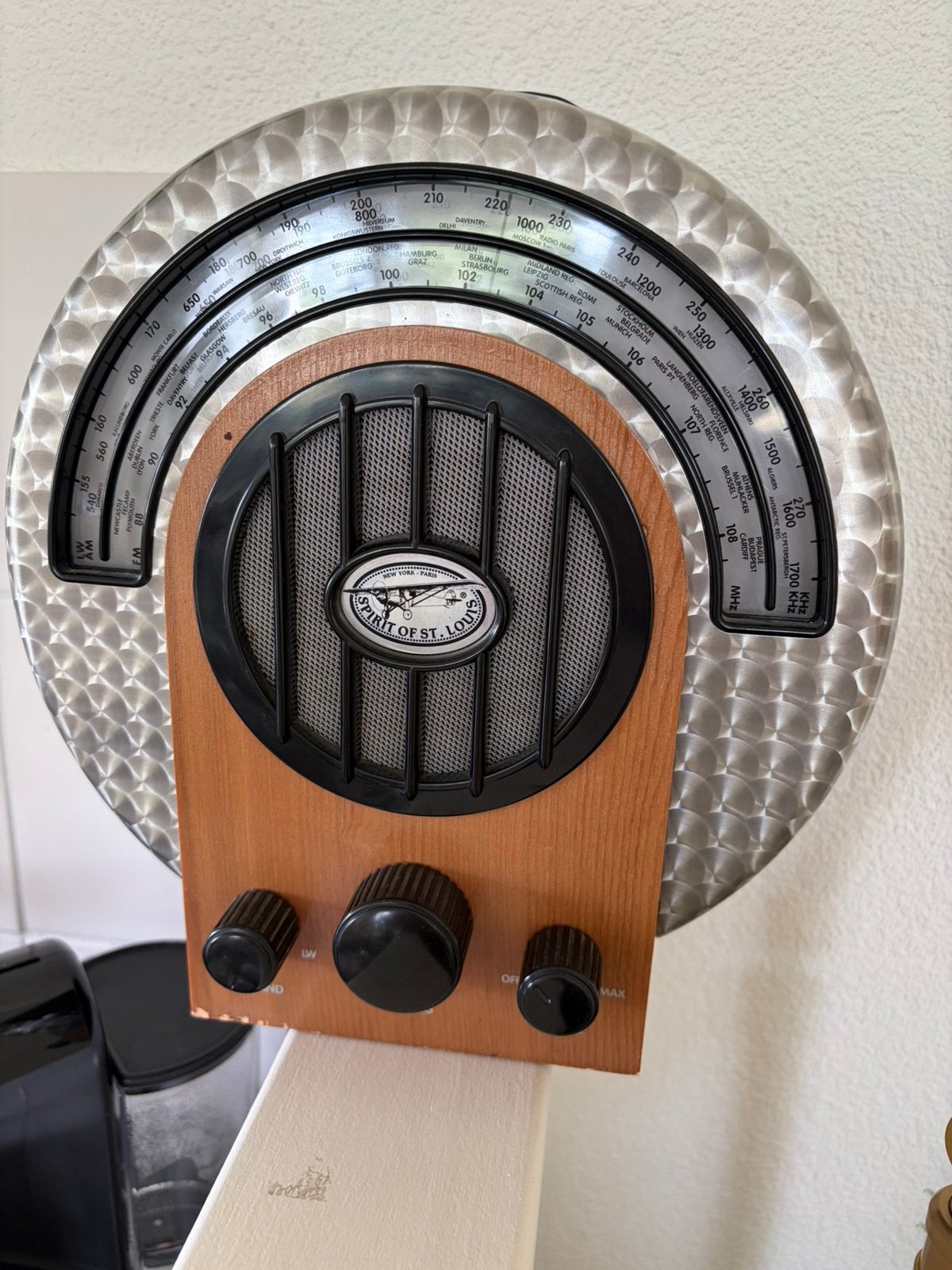 Vintage Spirit of St. Louis Long Island 3-Band Radio, Audio, Tv en Foto, Radio's, Ophalen of Verzenden, Gebruikt, Radio