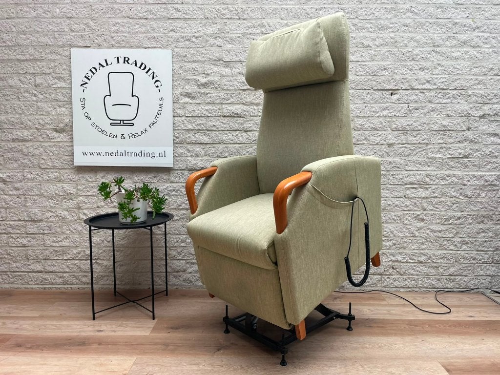 Luxe Fitform Welness L sta op stoel relax fauteuil verwarmin, Ophalen, N, N, Zo goed als nieuw
